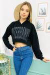 138894 138894-kapsonlu Crop Sweatshırt